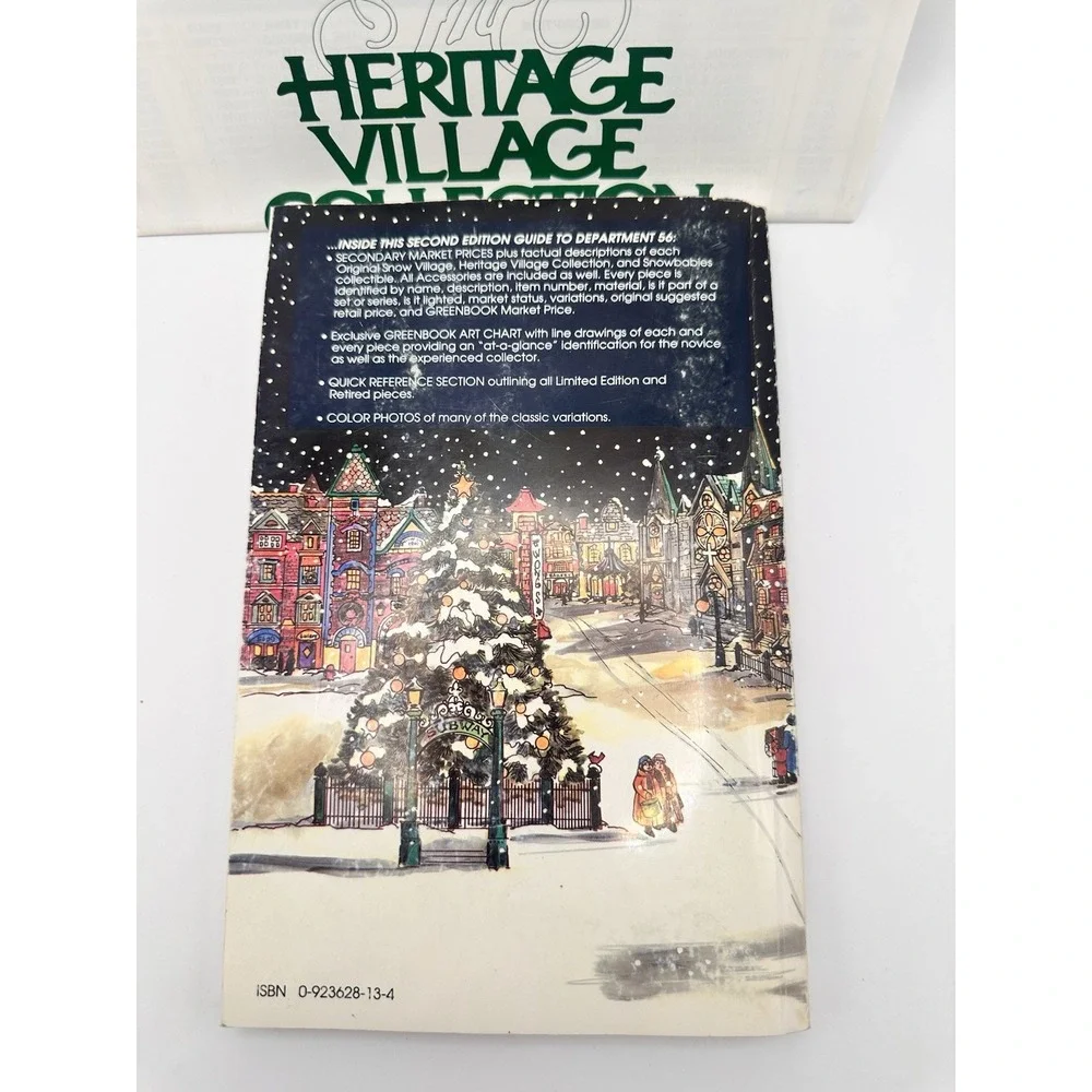 Greenbook Guide Department 56 Second Edition 1992 Heritage Snow‎ Village VTG